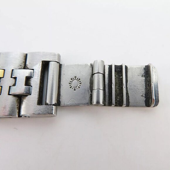 Authentic HERMES Profile Beige Dial & Silver Tone Wrist Watch - Picture 14 of 15